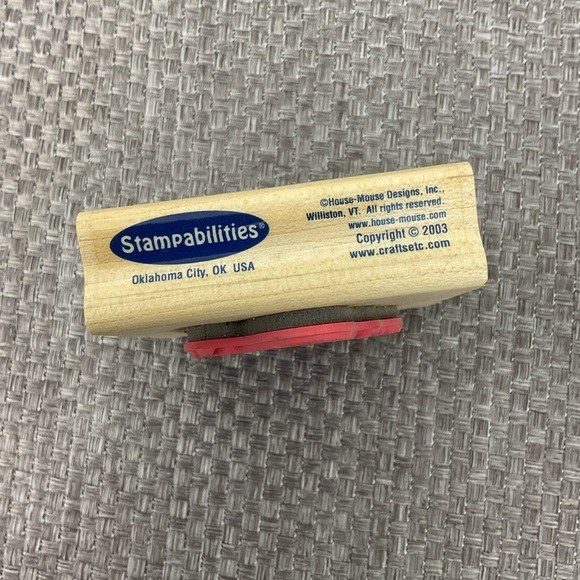 Vintage 1997 House Mouse Feeling Rosy rubber stamp feat. Maxwell - Picture 2 of 6